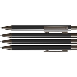 uma® STRAIGHT B Druckbleistift, schwarz