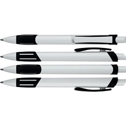 uma® STRIPE Druckkugelschreiber, schwarz