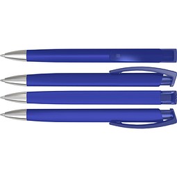 uma® TRINITY K transparent SI RECY Druckkugelschreiber, dunkelblau