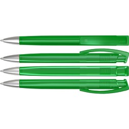 uma® TRINITY transparent SI Druckkugelschreiber, dunkelgrün