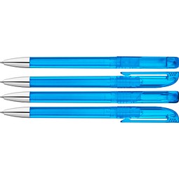 uma® UP transparent SI Drehkugelschreiber, hellblau