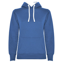 Urban Kapuzenpullover für Damen, Royal/weiß, S