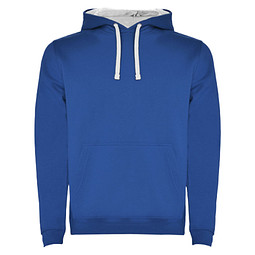 Urban Kapuzenpullover für Herren, Royalblau/weiß, XL
