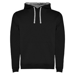 Urban Kapuzenpullover für Kinder, schwarz, 3/4