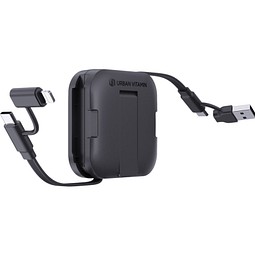 Urban Vitamin San Jose 100W-Halter mit einziehbarem Kabel, schwarz