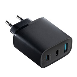 USB Ladegerät GaN 3-Port REEVES-LIMA, schwarz