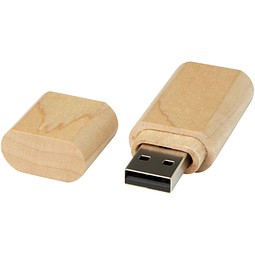 USB-Stick 3.0 aus Holz mit Schlüsselring, hellbraun, 64GB