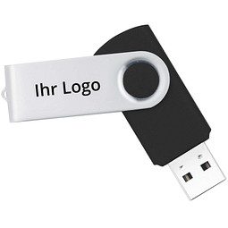USB-Stick in Metallbox, 8 GB, schwarz