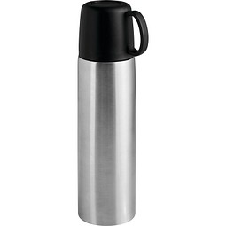 Vakuum-Isolierkanne STEAMSIP,schwarz, silber