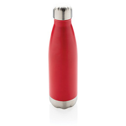 XD COLLECTION Vakuumisolierte Stainless Steel Flasche, 500 ml, rot
