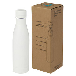 Vasa RCS-zertifizierte Kupfer-Vakuum Isolierflasche aus recyceltem Edelstahl, 500 ml, weiss