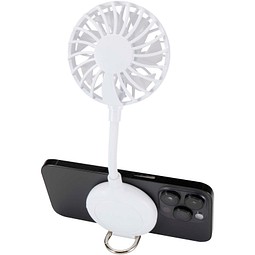 Ventio Magnetischer, tragbarer Ventilator aus recyceltem Kunststoff, weiss