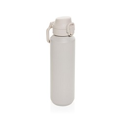 Via RCS Re-Steel Sportflasche mit Verschluss, 600ml, beige