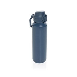 Via RCS Re-Steel Sportflasche mit Verschluss, 600ml, navy blau