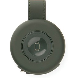 Technik-Werbemittel Wireless Charger VINGA Baltimore – grün – mit Logo bedruckt 15W Qi-Standard nachhaltiges Reiseladegerät für das Homeoffice