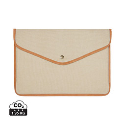 VINGA Bosler 16 Zoll Laptop-Tasche aus GRS recyceltem Canvas, greige