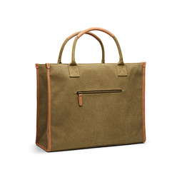 VINGA Bosler Büro-Tasche aus RCS recyceltem Canvas, grün