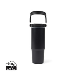 VINGA Eos Trek 880ml Flasche aus RCS rec. Stainless-Steel, schwarz, schwarz