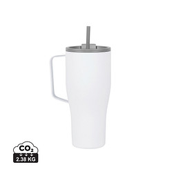 VINGA Eos Voyager 800ml Flasche aus RCS rec. Stainless-Steel, weiß, grau