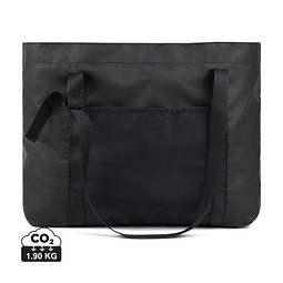 VINGA Livorno Maxi-Tasche aus GRS recyceltem Polyester, schwarz