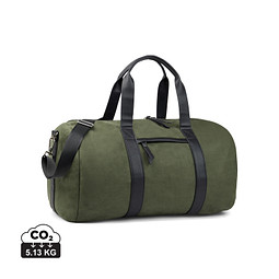 VINGA Marlow Wochenendtasche RCS aus recyceltem Polyester, grün, schwarz