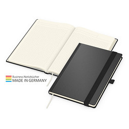 Geiger-Notes Vision-Book Creme Bestseller Notizbuch A5, schwarz inkl. Kupferprägung