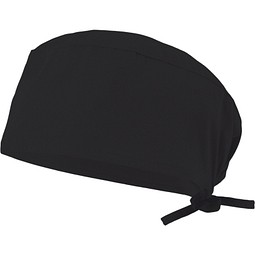 VL ENLIL. Gesundheitsbonnet (190g/m²), in Baumwolle (35%) und Polyester (65%), Schwarz