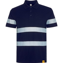 Warnschutz-Industriepolo mit Reflexstreifen, 3XL, NAVY