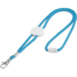 WEAVE. Lanyard aus Polyester, Hellblau