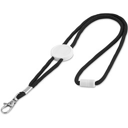 WEAVE. Lanyard aus Polyester, Schwarz