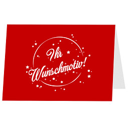 Grußkarte, Motiv individuell, Druck auf Cover