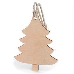 Weihnachtsbaumanhänger Tannenbaum, natur