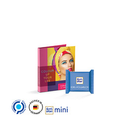 Werbekarte Midi, Ritter SPORT Mini Edelvollmilch, inkl. Druck