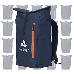 Werbe-Sparset Rucksack Nolan, 20-tlg., inkl. Druck, dunkelblau