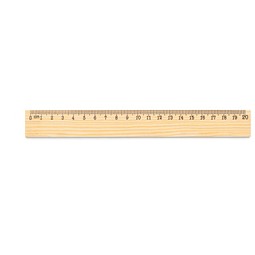 WESLEY 20. Lineal aus Kiefernholz mit 20 cm Skala, Naturhell