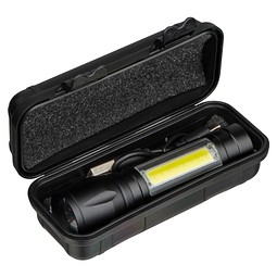 Wiederaufladbare Taschenlampe Tokyo,schwarz