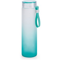 WILLIAMS. Flasche aus Borosilikatglas und Deckel aus AS 470 mL, Türkis