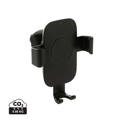 XD COLLECTION 10W Wireless Charging Autohalter aus RCS Plastik, schwarz