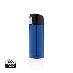 XD COLLECTION Easy-Lock Vakuum-Becher aus RCS recyceltem Stainless-Steel, blau