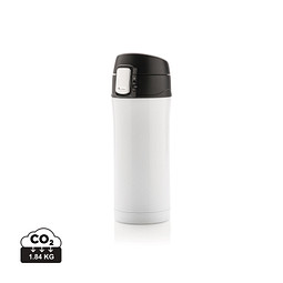XD COLLECTION Easy-Lock Vakuum-Becher aus RCS recyceltem Stainless-Steel, weiß