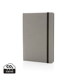 XD COLLECTION GRS-zertifiziertes rPET-A5-Notizbuch, grau, schwarz