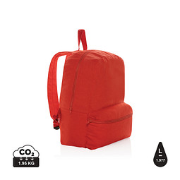 XD COLLECTION Impact Aware™ 285g/m² Rucksack aus rCanvas, sattes rot