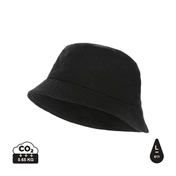 XD COLLECTION Impact Aware™ 285g/m² ungefärbter rCanvas-Fischerhut, schwarz