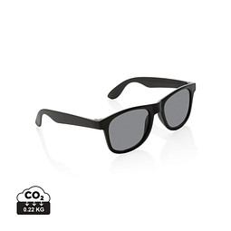 XD COLLECTION Sonnenbrille aus GRS recyceltem PP-Kunststoff, schwarz