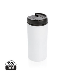 XD XCLUSIVE Metro Becher Becher aus recyceltem Edelstahl, weiß