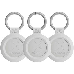 Xtorm XTAG2A wasserfeste Reise-Smart-Tags, 3er Set, Ash white melange