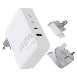 Xtorm XVC2140 GaN Ultra 140 W Reiseladegerät mit 240 W USB-C PD-Kabel, weiss