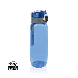 Yide verschließbare Wasserflasche aus RCS rec. PET, 800ml, blau