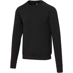 Yukon Sportpullover mit Rundhalsausschnitt und Interlock Strick Unisex, schwarz, S