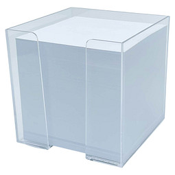 Zettelbox, 10 x 10 x 10 cm, glasklar
